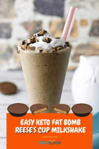 Easy Keto Fat Bomb Reese's Cup Milkshake Recipe - Ketowize