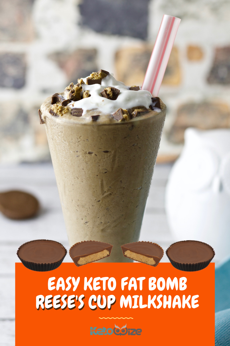 Easy Keto Fat Bomb Reese\'s Cup Milkshake Recipe